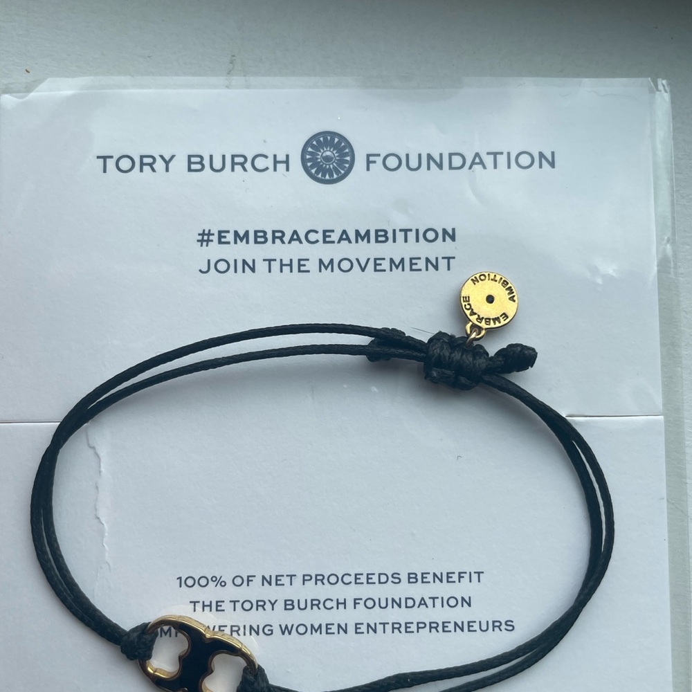 Tory Burch Black and Gold Jewelry Bracelet